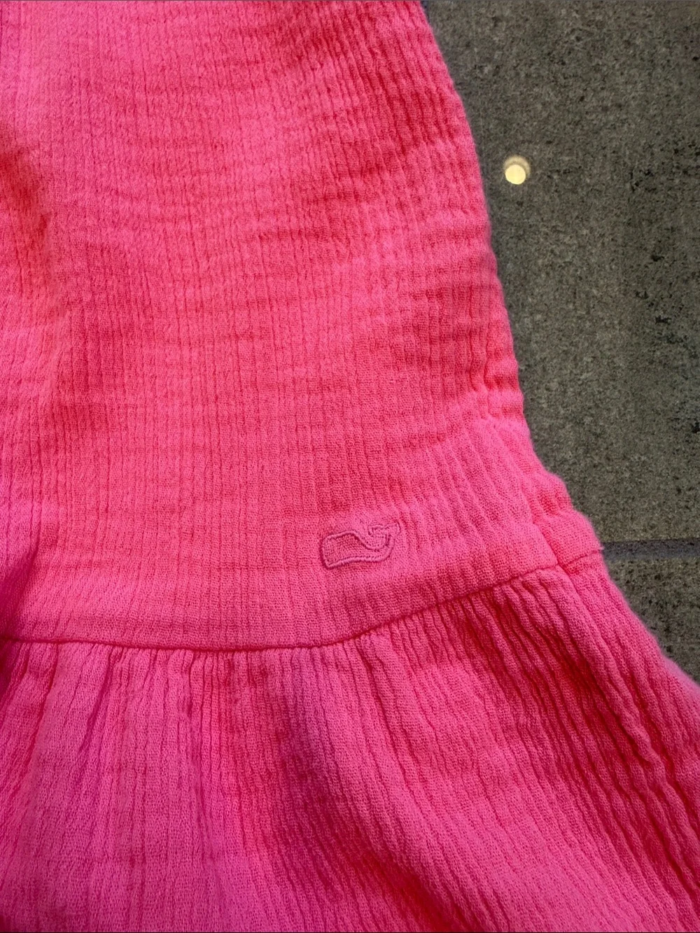 Girls Vineyard Vines Pink Ruffle Dress